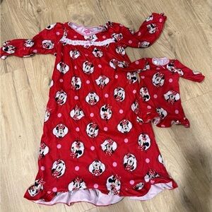 Disney Minnie Mouse Red Nightgown Set